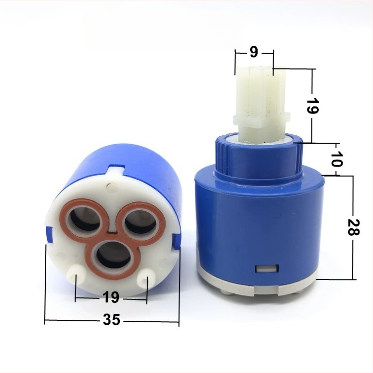 Jadrový ventil pre kuchynskú batériu – keramický disk, sprchová hlavica, horúca a studená voda, rýchle otvorenie, model 4496