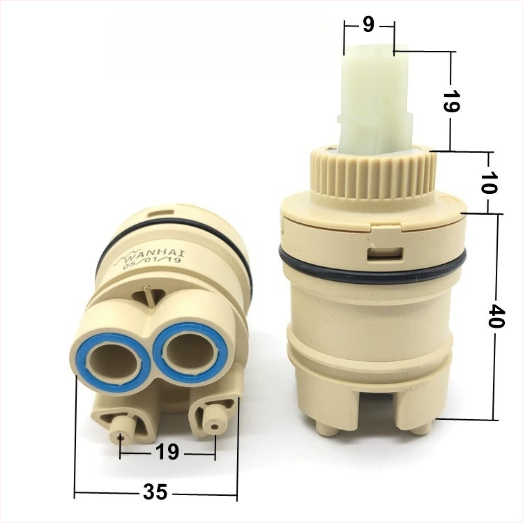 Jadrový ventil pre kuchynskú batériu – keramický disk, sprchová hlavica, horúca a studená voda, rýchle otvorenie, model 4496