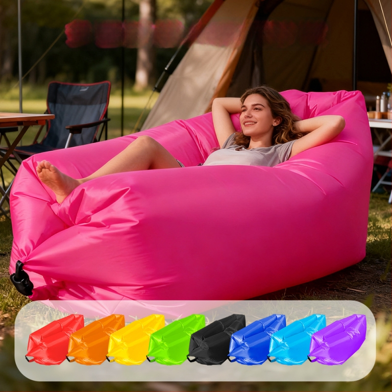 Ühe inimese pripuhutav diivan matkamiseks - Oxford-kangas, 2 kihti, maksimaalne koormus 200 kg, kaal 0,4 kg, käsipump