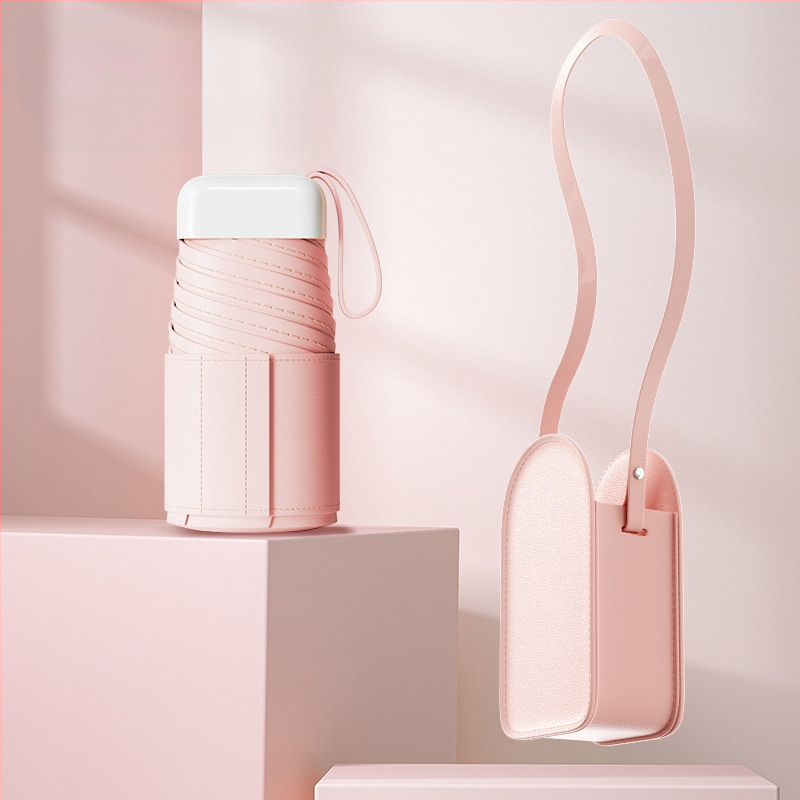 Fino saulės skėtis – kapsulinis dizainas, šeši strypai, rankinis atidarymas, UPF50+, 190T audinys, svoris 243 g