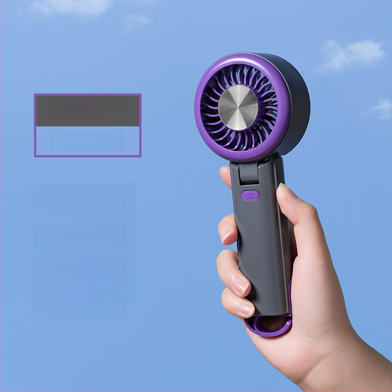 Kokkupandav kaasaskantav ventilaator, USB-laadimisega, 5-lapaga, brushless mootor, 1200-2000mAh aku, 3 kiirust, väga vaikselt