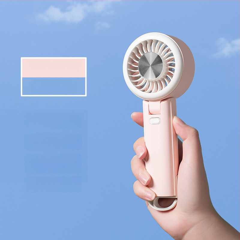 Kokkupandav kaasaskantav ventilaator, USB-laadimisega, 5-lapaga, brushless mootor, 1200-2000mAh aku, 3 kiirust, väga vaikselt