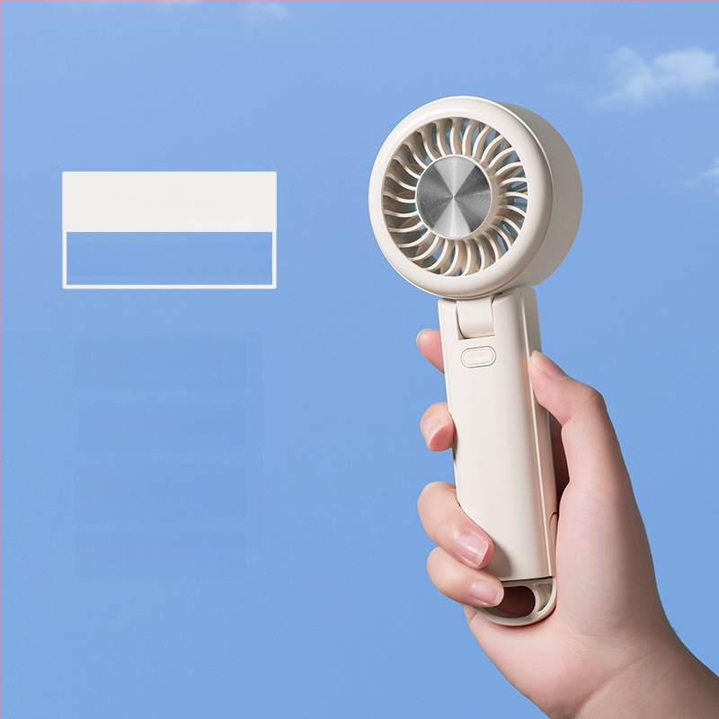 Kokkupandav kaasaskantav ventilaator, USB-laadimisega, 5-lapaga, brushless mootor, 1200-2000mAh aku, 3 kiirust, väga vaikselt