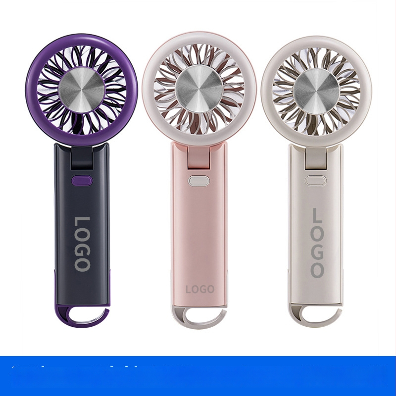 Kokkupandav kaasaskantav ventilaator, USB-laadimisega, 5-lapaga, brushless mootor, 1200-2000mAh aku, 3 kiirust, väga vaikselt