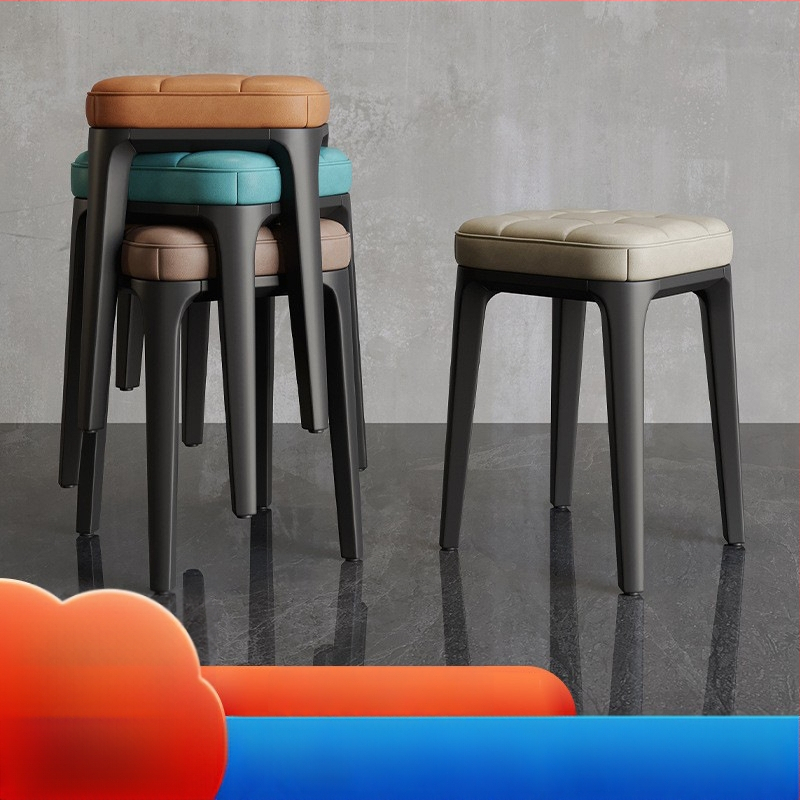 Doyimi Home 2600RBCD plastmasinis suolas – sulankstomas, storintas, su minkšta apdaila, šiuolaikiškas paprastas dizainas