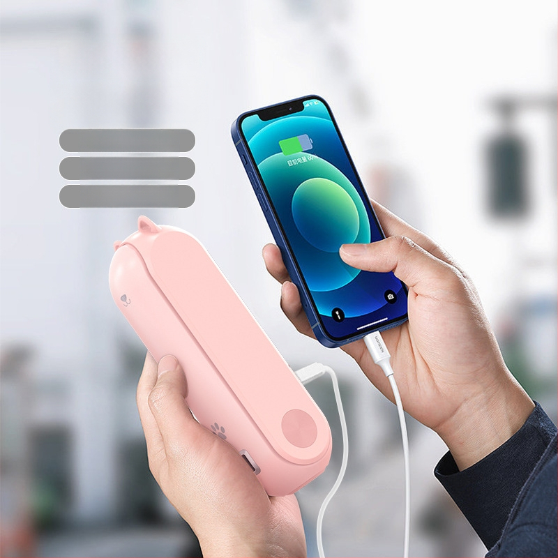 Rankinis USB ventiliatorius su brushless varikliu, įmontuota baterija 4000–6000mAh, 3 greičiai, 5V, 12 valandų veikimo laikas