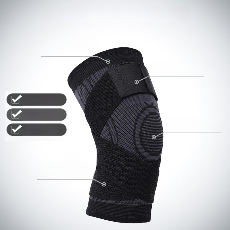 Worthdefence põlvekaitsmed – libisemiskindlad, kompressioonipõlvekaitsmed (nailon); unisex kaitse jooksmisele, fitnessile, kükile, korvpallile, jalgpallile, võrkpallile