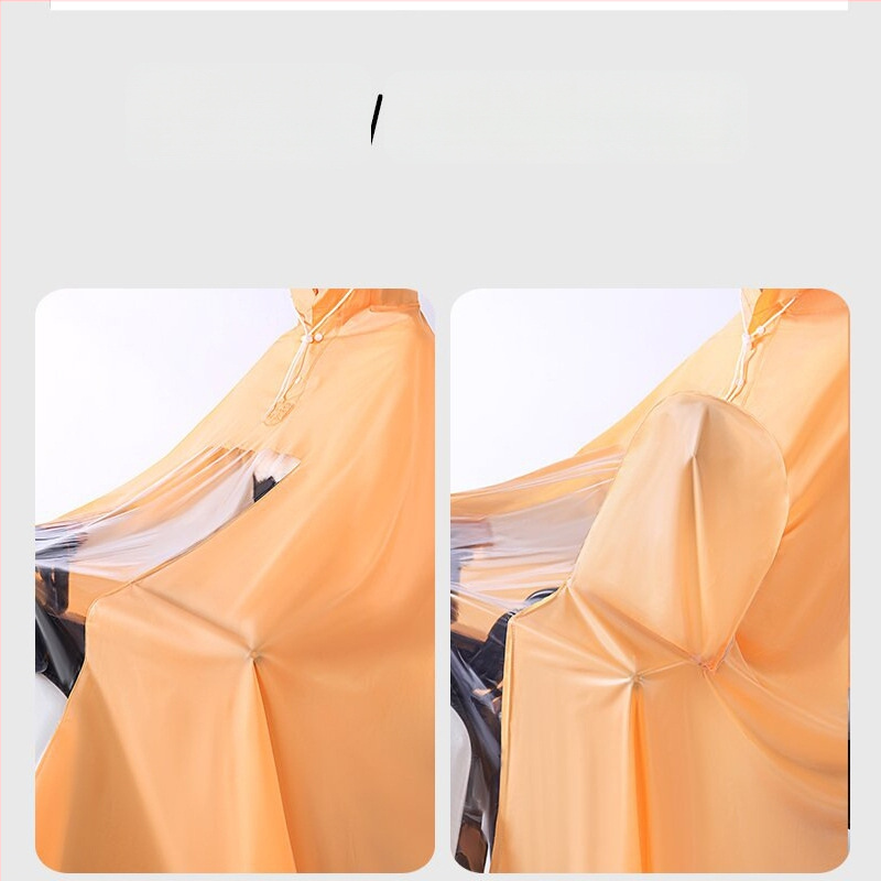 Elektriliste sõidukite vihmamantel poncho, PVC kangas, paksus 0,15 mm, täiskasvanutele, taaskasutatav