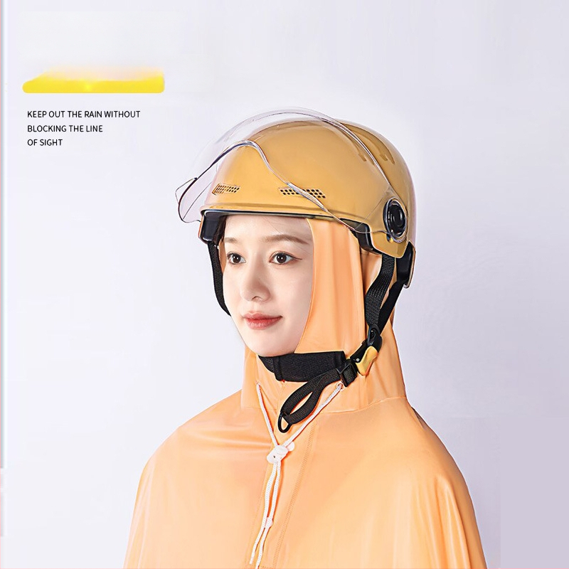 Elektriliste sõidukite vihmamantel poncho, PVC kangas, paksus 0,15 mm, täiskasvanutele, taaskasutatav