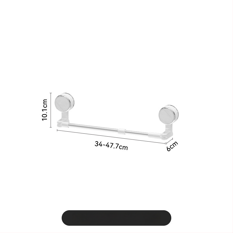 Prísavný vešiak na uteráky, rozťahovací, otočný, bez vŕtania, do kúpeľne, plastový