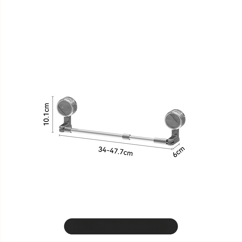 Prísavný vešiak na uteráky, rozťahovací, otočný, bez vŕtania, do kúpeľne, plastový