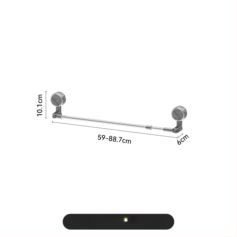 Prísavný vešiak na uteráky, rozťahovací, otočný, bez vŕtania, do kúpeľne, plastový