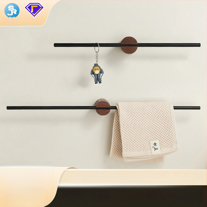 Be gręžimo sienos dvira laikiklis, 304 nerūdijančio plieno, vienos lazdelės, apkrova 3 kg, anti-slydimo, antibakterinis, atsparus pelėsiui