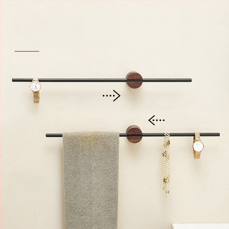 Be gręžimo sienos dvira laikiklis, 304 nerūdijančio plieno, vienos lazdelės, apkrova 3 kg, anti-slydimo, antibakterinis, atsparus pelėsiui