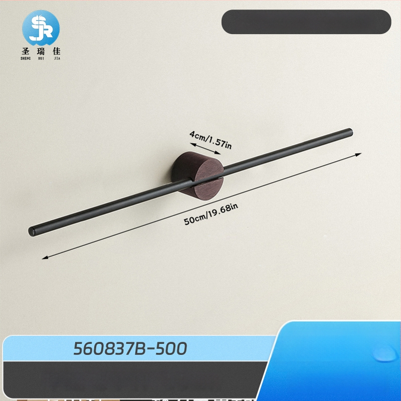 Be gręžimo sienos dvira laikiklis, 304 nerūdijančio plieno, vienos lazdelės, apkrova 3 kg, anti-slydimo, antibakterinis, atsparus pelėsiui