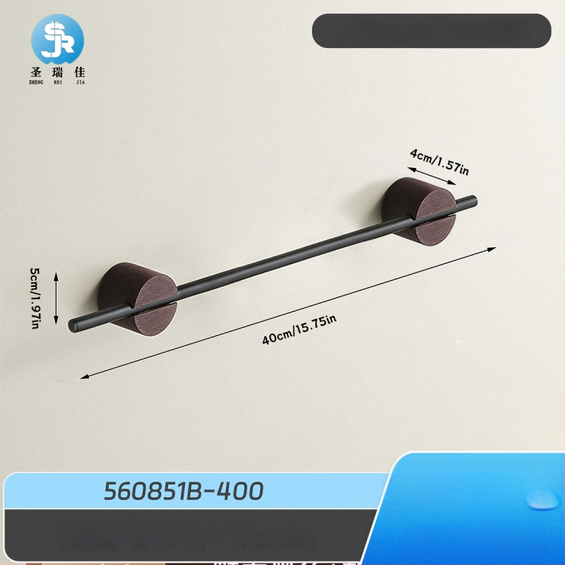 Be gręžimo sienos dvira laikiklis, 304 nerūdijančio plieno, vienos lazdelės, apkrova 3 kg, anti-slydimo, antibakterinis, atsparus pelėsiui