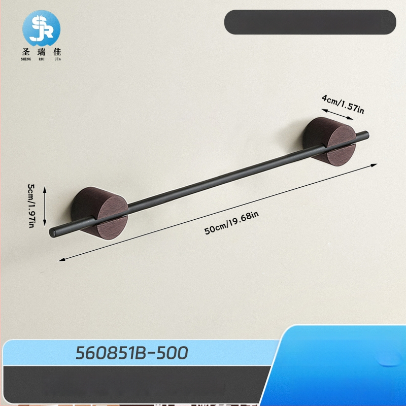 Be gręžimo sienos dvira laikiklis, 304 nerūdijančio plieno, vienos lazdelės, apkrova 3 kg, anti-slydimo, antibakterinis, atsparus pelėsiui