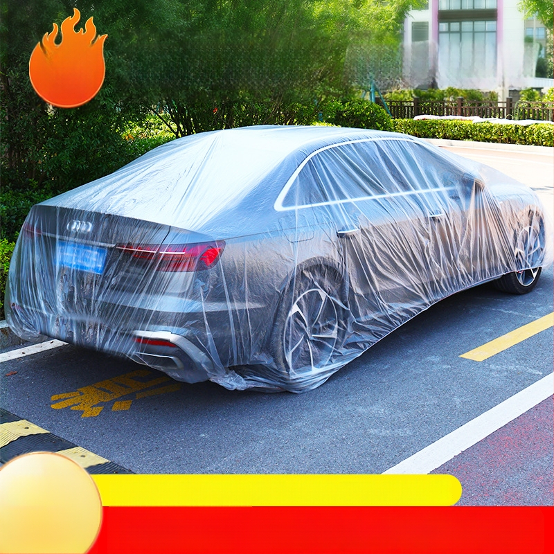 Ühekordselt kasutatav auto kate, läbipaistev plastfilm, tolmukindel, kaitse auto hoolduse ajal, kohandatav mitmele mudelile