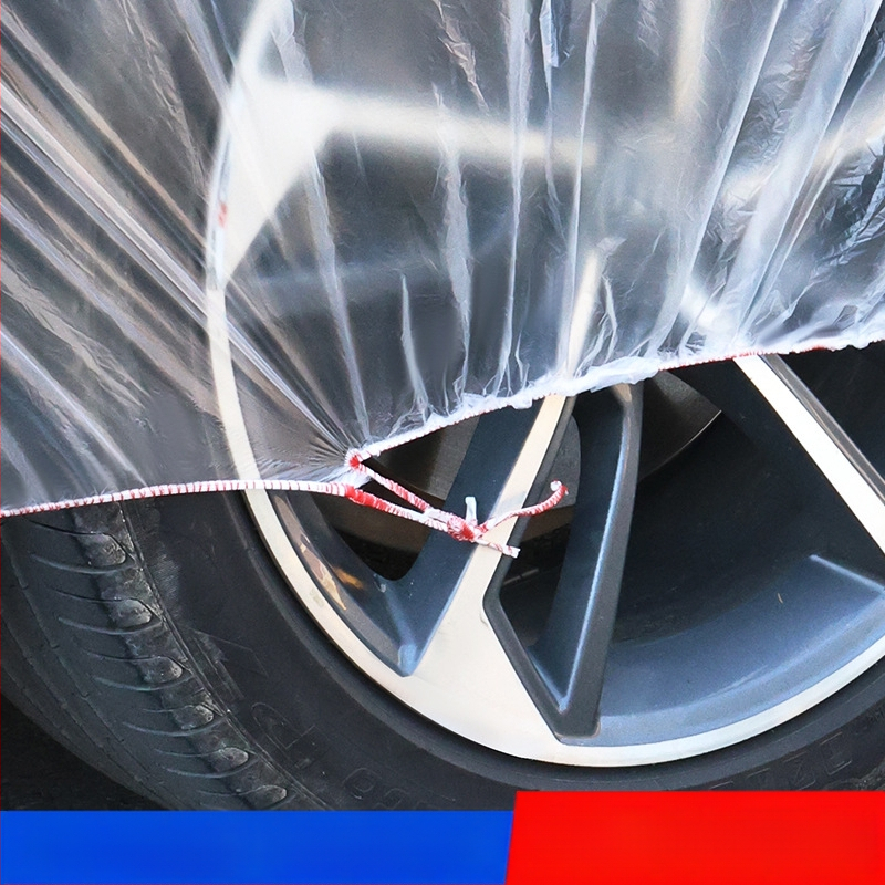 Ühekordselt kasutatav auto kate, läbipaistev plastfilm, tolmukindel, kaitse auto hoolduse ajal, kohandatav mitmele mudelile