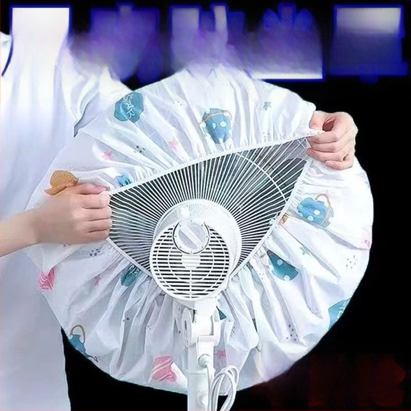 Neausto audinio dulkių gaubtas namų ventiliatoriams – universali pilna apsauga, geometrinė forma