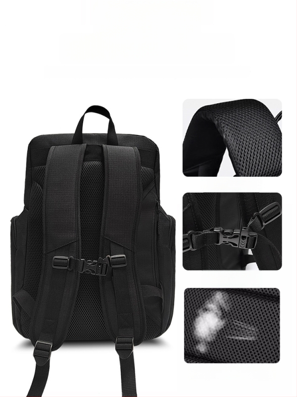 Sherlock Sportinė kuprinė krepšiniui ir futbolui – Oxford audinys, pamušalas iš dirbtinės odos, kvėpuojanti ir atspari dėvėjimui, miesto minimalistinis stilius