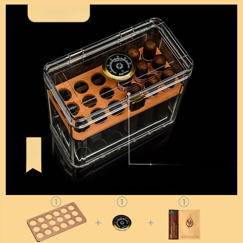 Sigarām mitruma glabāšanas kastīte no Spānijas ciedra, noslēgta, mitrumizturīga, ar lielu ietilpību, pret kaitēkļiem