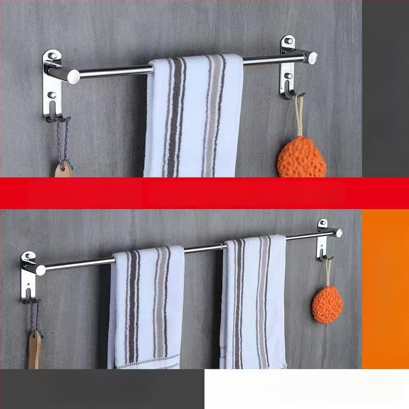 Otočná vešiak na uteráky, 304 nerezová oceľ, skladací kúpeľňový vešiak