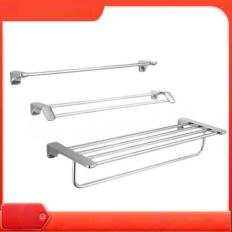 Nerūdijančio plieno rankšluosčių laikiklis vonios kambariui - chromu dengtas paviršius, komplektas 2–6 vienetai, ženklo Jierun, prekės kodas A2200
