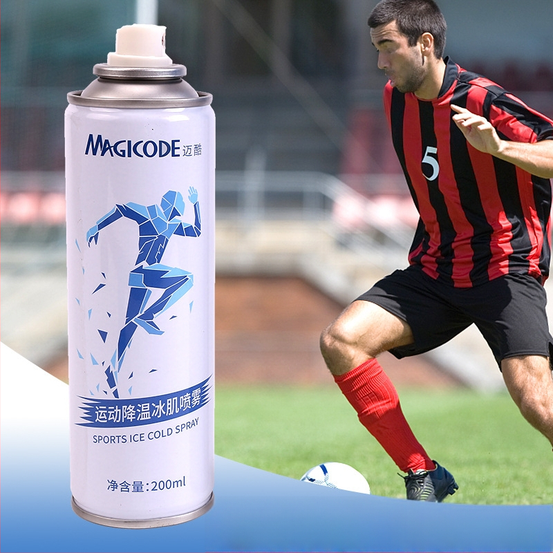 Nai Force Futbola trenēšanas sprejs – ātra sāpes mazināšana muskuļu sastiepumu gadījumā, dzesējošs efekts (Zīmols: Nai Force • Futbols • Trenēšanas palīglīdzekļi)