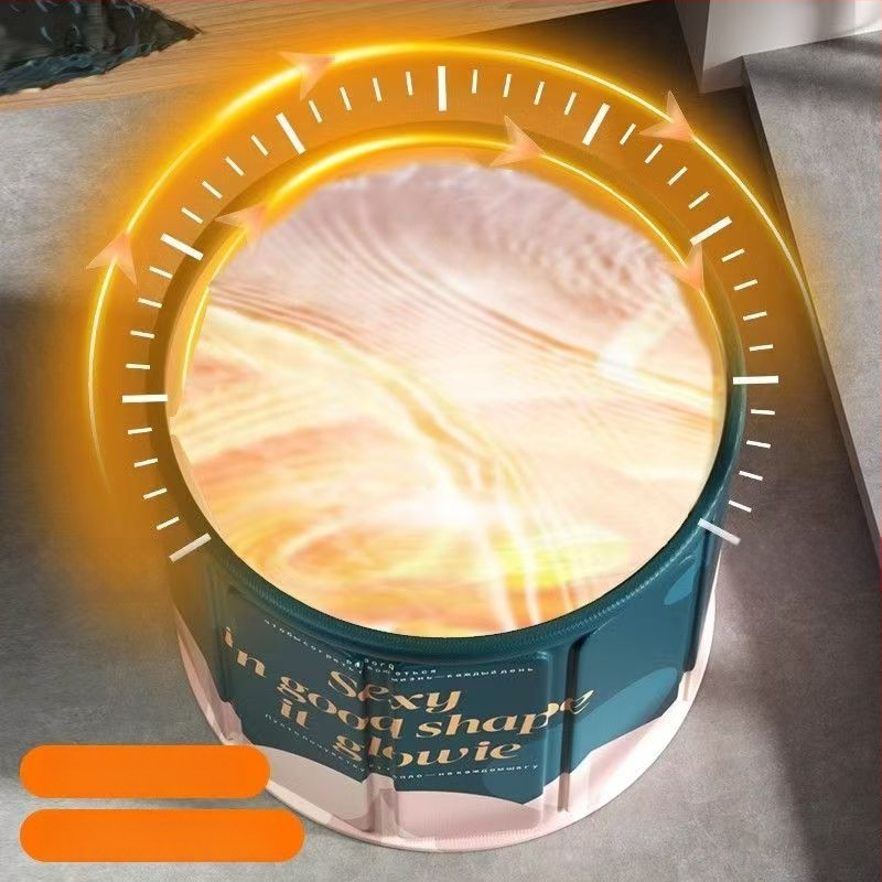 Sulankstoma vonia suaugusiems su dangteliu, vandeniui atspari medžiaga, izoliuota, su sėdėjimo galimybe