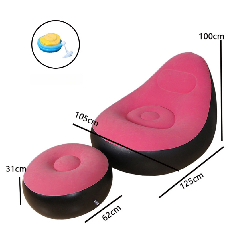 YOUYUN puhutav diivan, kokkupandav lõõgastustool koos jalgade toestuse ja seljatoega, mudel YY-250922, Pärind: Zhejiang, Toote kategooria: puhutav diivan, Piirvahelise ekspordi eksklusiivne tarne: Jah