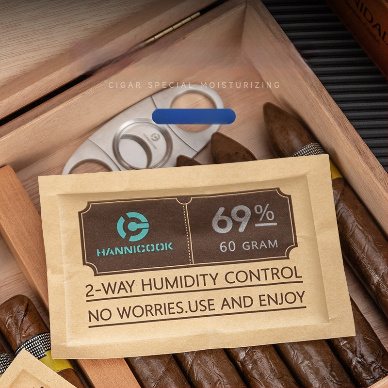 Hannicook cigarešu mitrināšanas tabletes – atkārtoti lietojamas, divvirzienu mitruma kontrole, cigarešu lapām, logotipa drukāšana iespējama, kastē 100/300