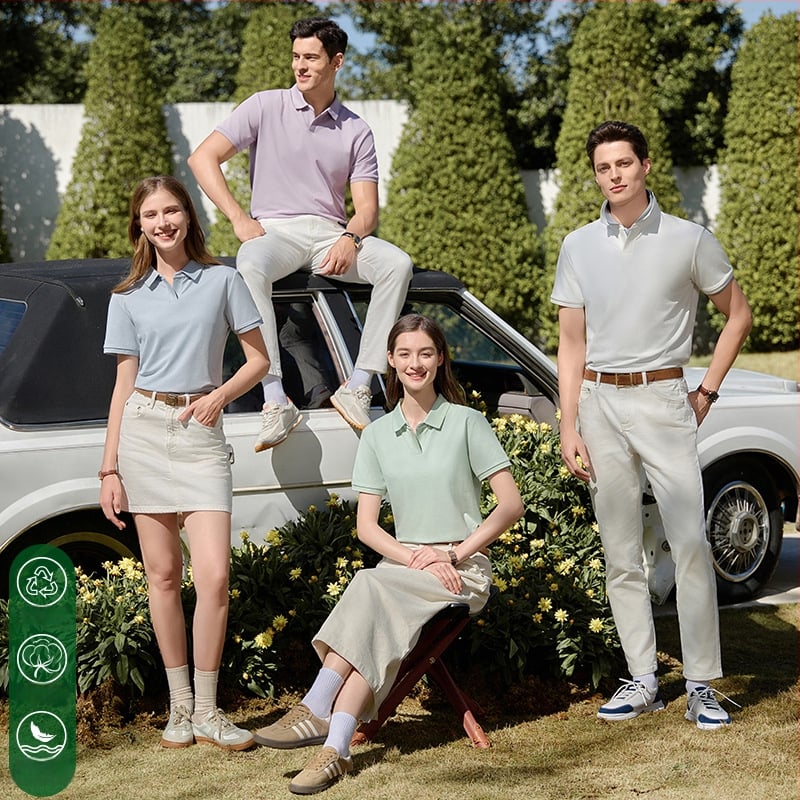 T-Shirt - Slim Fit, Medvilnės-Poliesterio-Elastano, Trumpomis Rankovėmis, Vienos Spalvos, Unisex (Vasarą, Pavasarį, Rudenį)