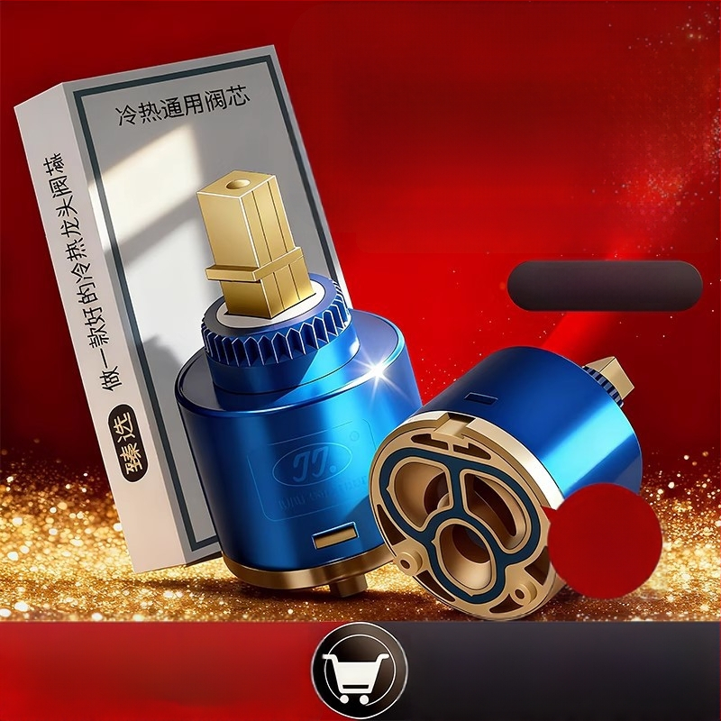 Keraminis vožtuvo šerdis virtuvės maišytuvui – šaltas/karštas vanduo, PC+ keramika, šiuolaikiškas minimalistinis stilius