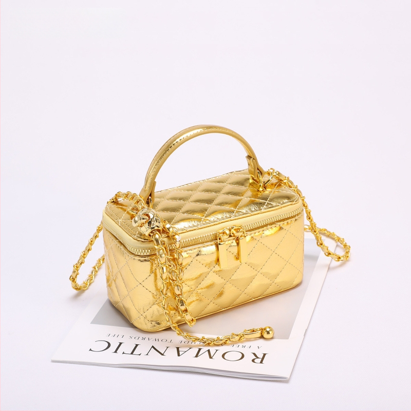 PU nahast üleõla kandekott, väike ruudukujuline siluett, karbikujulise vormi kott, tõmblukuga kinnitusega