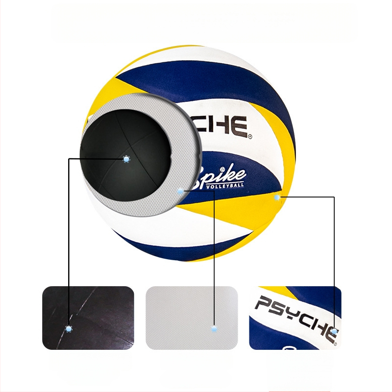 PSYCHE No.5 vidaus tinklinio kamuolys, PU medžiaga, klijuotos siuvos, HF-V5039