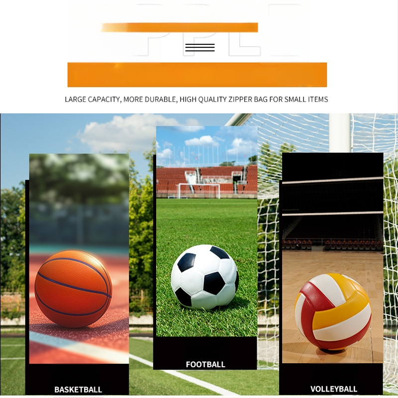 Tinklelinė krepšinio tašė su vieno peties crossbody dizainu, didelės talpos sportinė krepšys krepšiniui, futbolui ir tinkliniam — Modelis 103