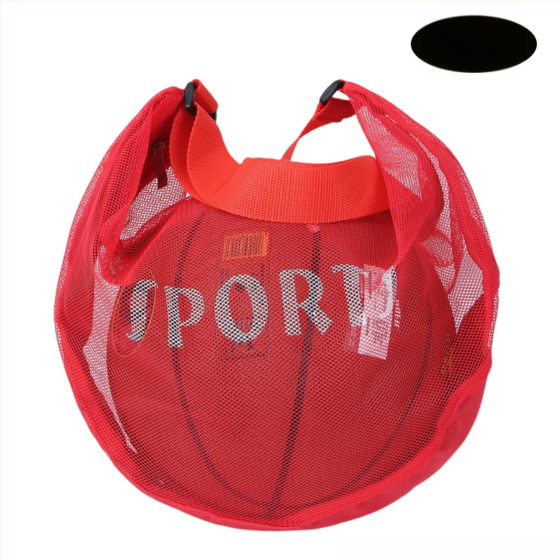 Tinklelinė krepšinio tašė su vieno peties crossbody dizainu, didelės talpos sportinė krepšys krepšiniui, futbolui ir tinkliniam — Modelis 103