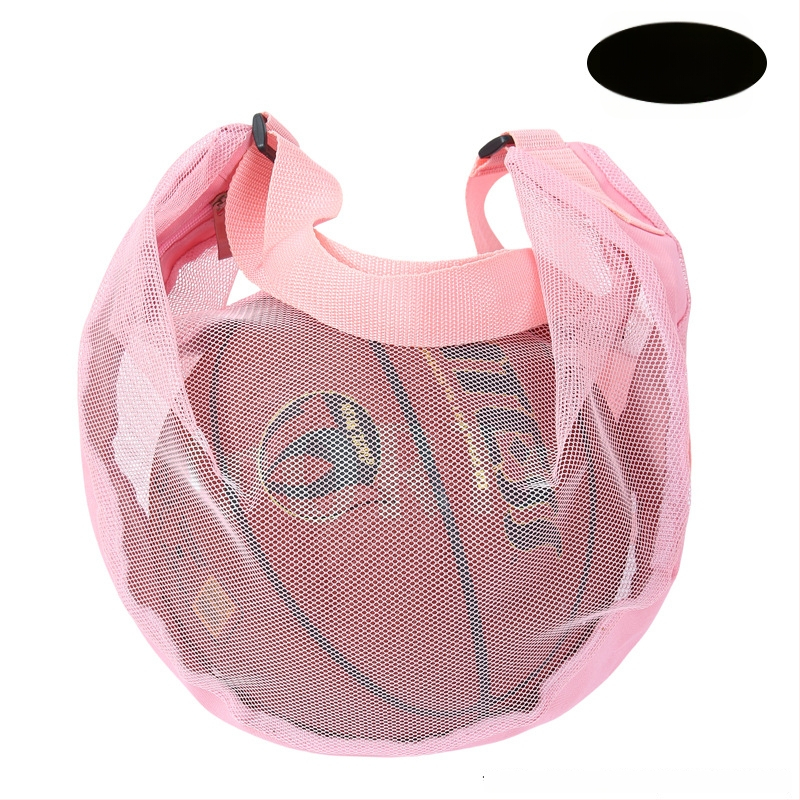 Tinklelinė krepšinio tašė su vieno peties crossbody dizainu, didelės talpos sportinė krepšys krepšiniui, futbolui ir tinkliniam — Modelis 103