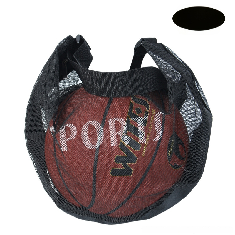 Tinklelinė krepšinio tašė su vieno peties crossbody dizainu, didelės talpos sportinė krepšys krepšiniui, futbolui ir tinkliniam — Modelis 103