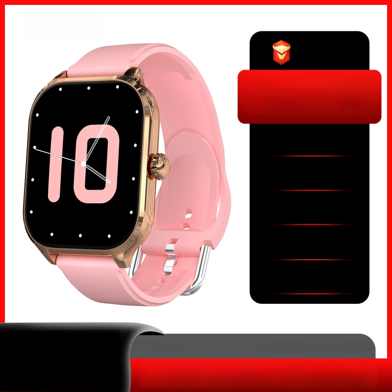 Išmanusis laikrodis su širdies ritmo stebėjimu, žingsnių skaičiavimu, Bluetooth skambučiais, atsparus vandeniui, belaidžiu įkrovimu