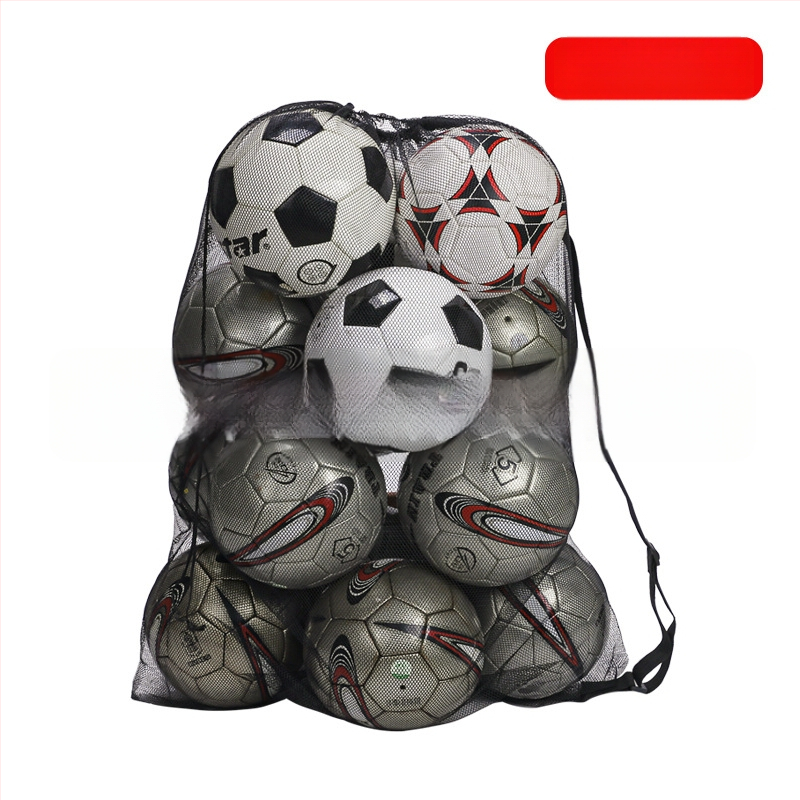 Nešiojama kamuolių tinklinė krepšys su pečių diržu futbolui, krepšiniui ir tinkliniams žaidimams; Oxford audinys; tinkamas sportui ir lauke