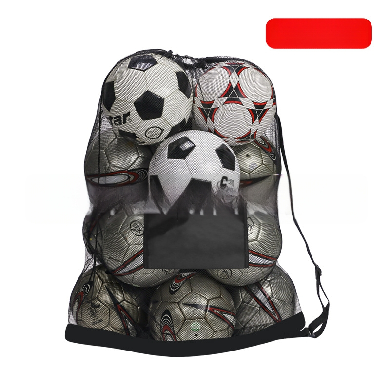 Nešiojama kamuolių tinklinė krepšys su pečių diržu futbolui, krepšiniui ir tinkliniams žaidimams; Oxford audinys; tinkamas sportui ir lauke