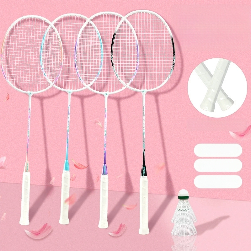 Badminton raketė Bushi Card — ferroalijos rėmas, nailoninės virvės, pradedantiesiems jaunimui, vidutinė standumas, logotipo spausdinimas galimas
