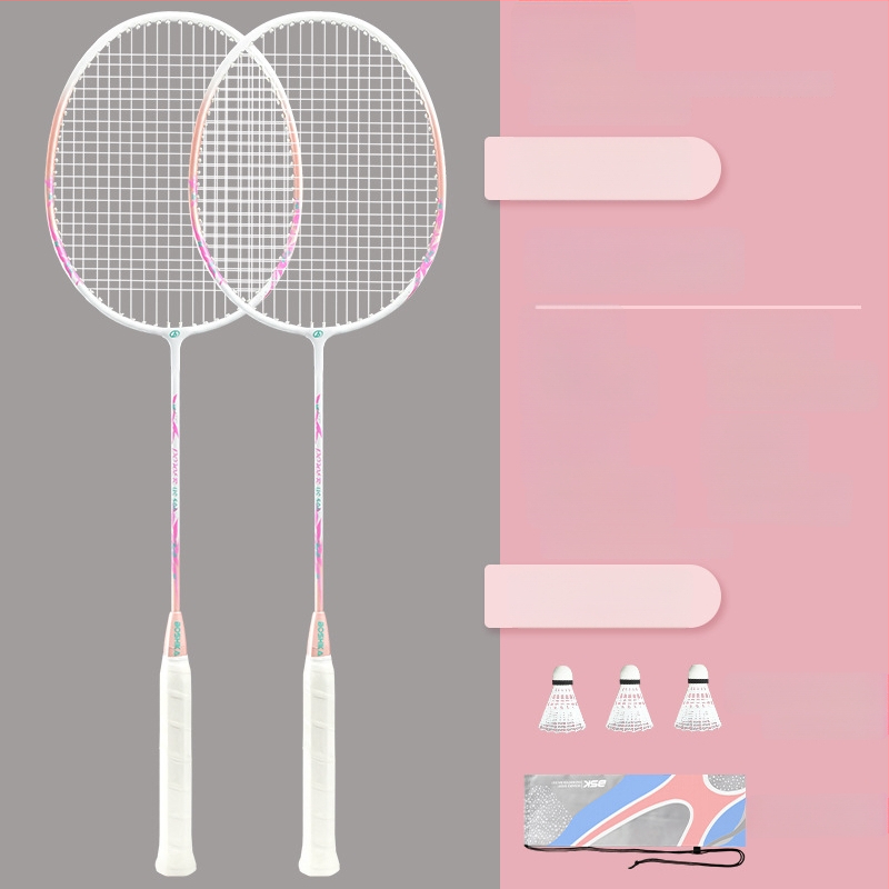 Badminton raketė Bushi Card — ferroalijos rėmas, nailoninės virvės, pradedantiesiems jaunimui, vidutinė standumas, logotipo spausdinimas galimas
