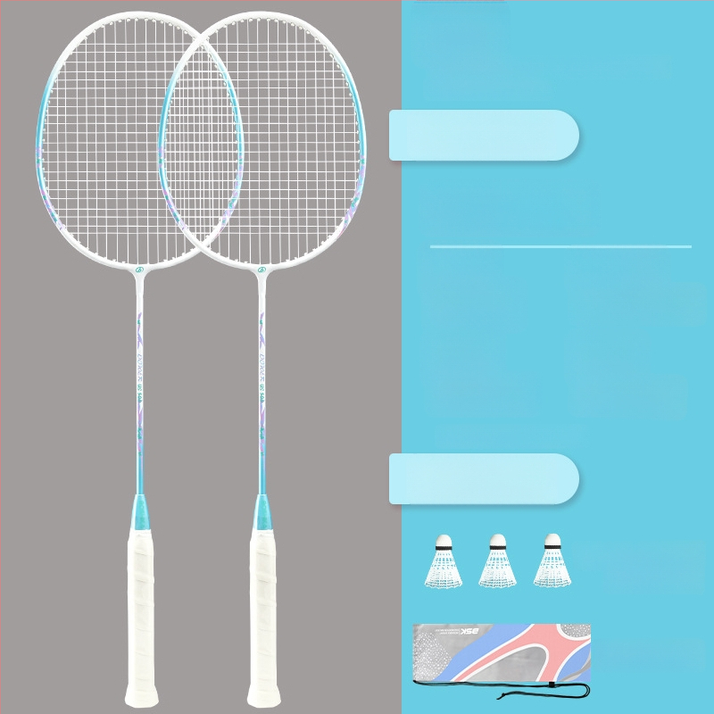 Badminton raketė Bushi Card — ferroalijos rėmas, nailoninės virvės, pradedantiesiems jaunimui, vidutinė standumas, logotipo spausdinimas galimas