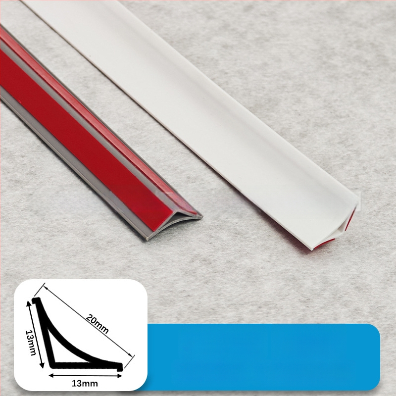 PVC élszalag, öntapadó, ívelt sarok dekoratív csík, vízálló, kopásálló, antistatikus