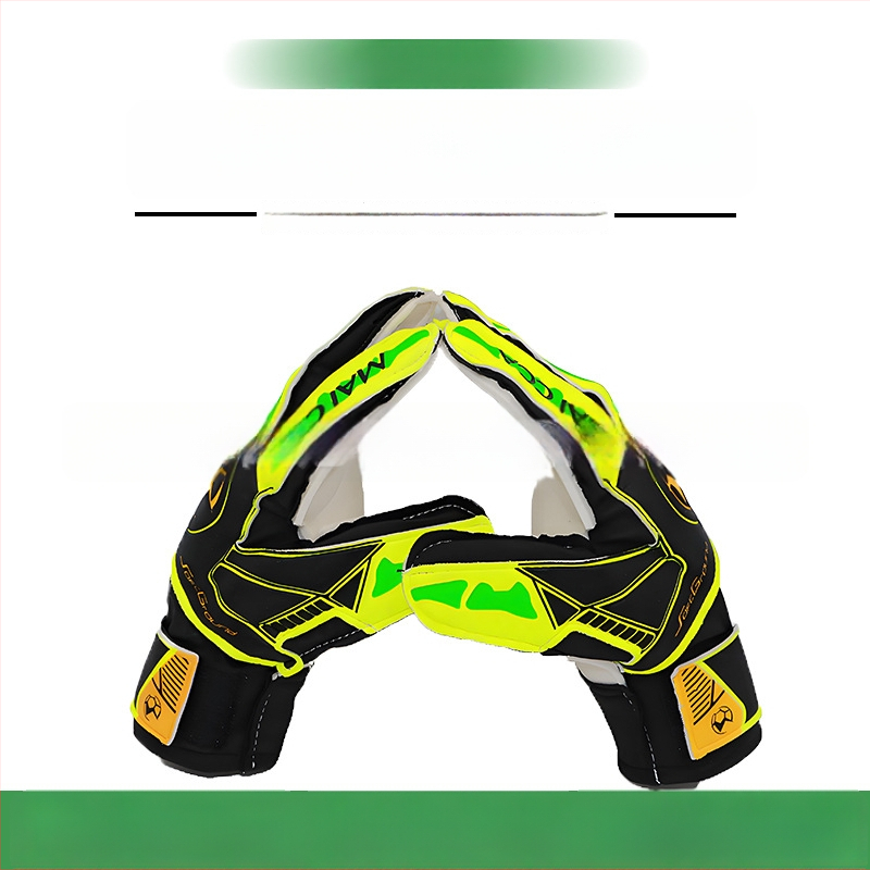 Pinguan vārtsarga cimdi ar pirkstu aizsardzību, papildus biezs lateks, pretslīdēšanas, universāls vīriešiem un sievietēm, futbolam (ST-848-4)