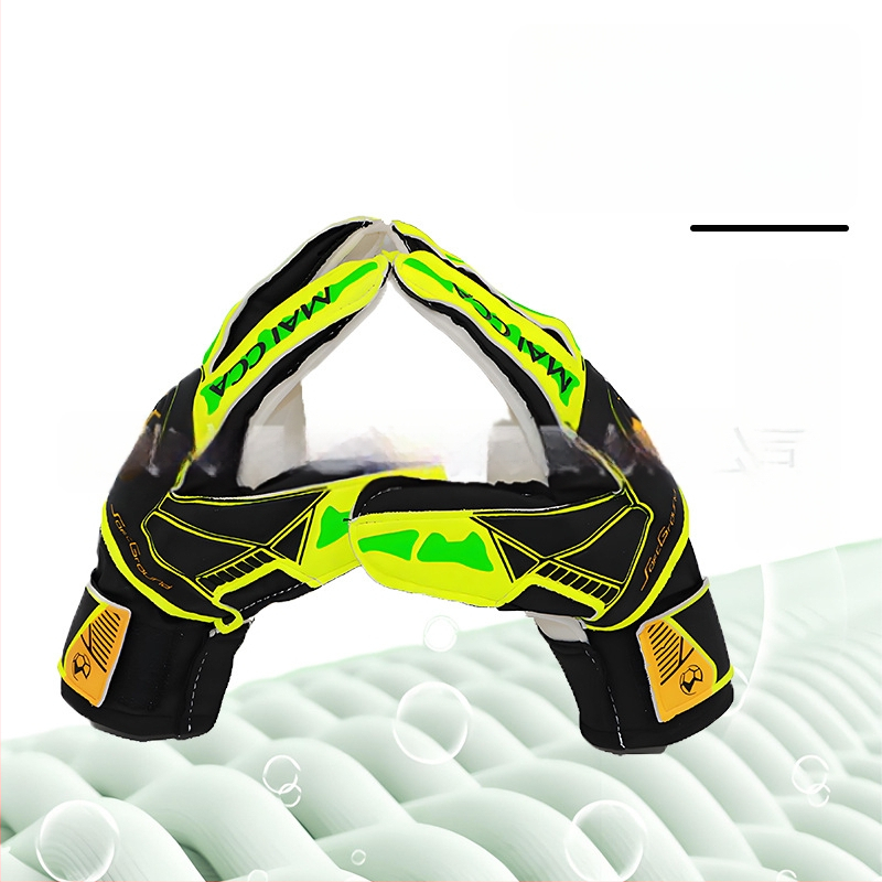 Pinguan vārtsarga cimdi ar pirkstu aizsardzību, papildus biezs lateks, pretslīdēšanas, universāls vīriešiem un sievietēm, futbolam (ST-848-4)