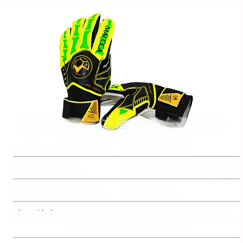 Pinguan vārtsarga cimdi ar pirkstu aizsardzību, papildus biezs lateks, pretslīdēšanas, universāls vīriešiem un sievietēm, futbolam (ST-848-4)